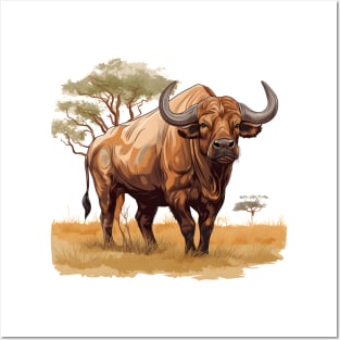 African buffallo Posters and Art